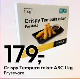 Gigaboks Crispy Tempura reker ASC 1 kg tilbud