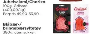 Meny Jubelsalami/Chorizo tilbud