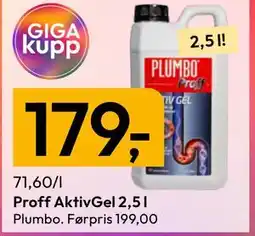 Gigaboks Proff AktivGel 2,5 l tilbud