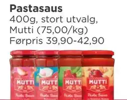Meny Pastasaus tilbud