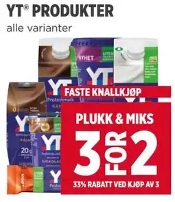 Meny YT PRODUKTER tilbud