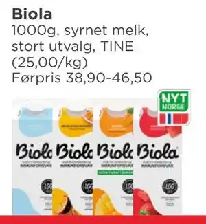 Meny Biola tilbud