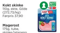 Meny Kokt skinke tilbud
