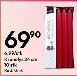 Gigaboks Kronelys 24 cm 10 stk tilbud