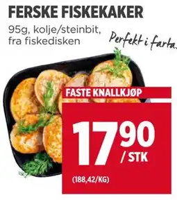 Meny FERSKE FISKEKAKER tilbud