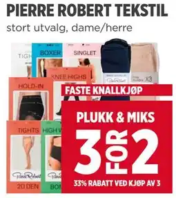 Meny PIERRE ROBERT TEKSTIL tilbud