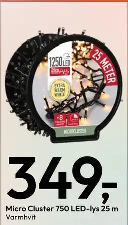 Gigaboks Micro Cluster 750 LED-lys 25 m tilbud