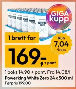 Gigaboks Powerking White Zero tilbud