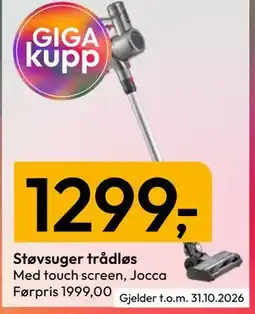 Gigaboks Støvsuger trådløs tilbud