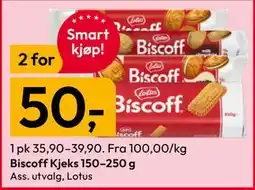 Gigaboks Biscoff Kjeks 150–250 g tilbud