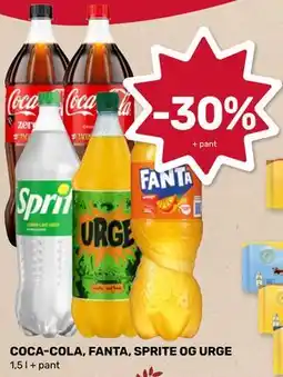 Matkroken COCA-COLA, FANTA, SPRITE OG URGE tilbud