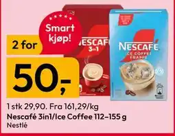 Gigaboks Nescafé 3in1/Ice Coffee 112–155 g tilbud