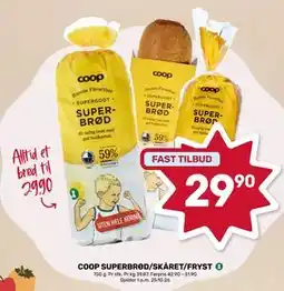 Coop Marked COOP SUPERBRØD/SKÅRET/FRYST tilbud