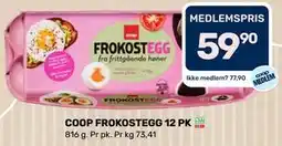 Matkroken COOP FROKOSTEGG 12 PK tilbud