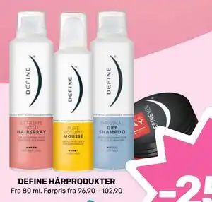 Coop Marked DEFINE HÅRPRODUKTER tilbud