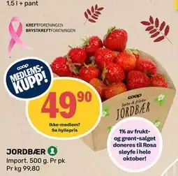 Matkroken JORDBÆR, Medlemspris tilbud