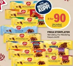 Coop Marked FREIA STORPLATER, Medlemspris tilbud