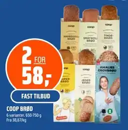Coop Obs COOP BRØD tilbud