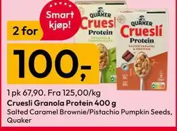 Gigaboks Cruesli Granola Protein 400 g tilbud
