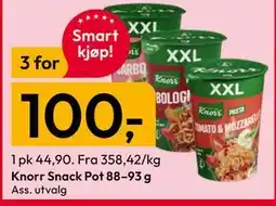 Gigaboks Knorr Snack Pot 88–93 g tilbud