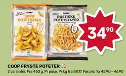 Coop Marked COOP FRYSTE POTETER tilbud