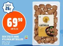 Coop Obs DEN STOLTE HANE KYLLINGKJØTTBOLLER tilbud