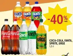 Coop Prix COCA-COLA, FANTA, SPRITE, URGE tilbud