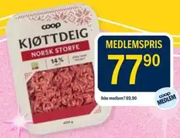 Coop Prix Coop Kjøttdeig tilbud