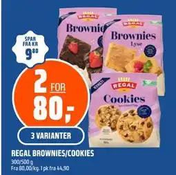 Coop Obs REGAL BROWNIES/COOKIES tilbud