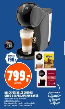 Coop Obs NESCAFÉ DOLCE GUSTO GENIO S KAPSELMASKIN PAKKE tilbud