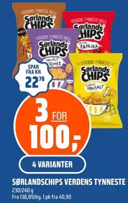 Coop Obs SØRLANDSCHIPS VERDENS TYNNESTE tilbud