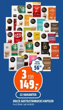 Coop Obs DOLCE GUSTO/STARBUCKS KAPSLER tilbud