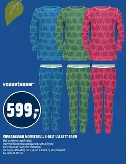 Coop Obs VOSSATASSAR MONSTERULL 2-DELT ULLSETT BARN tilbud