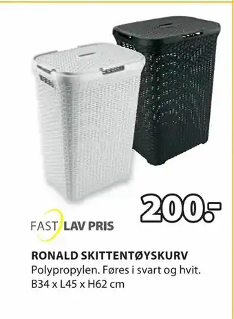 JYSK Ronald skittentøyskurv tilbud