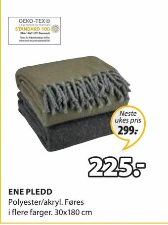 JYSK Ene pledd tilbud
