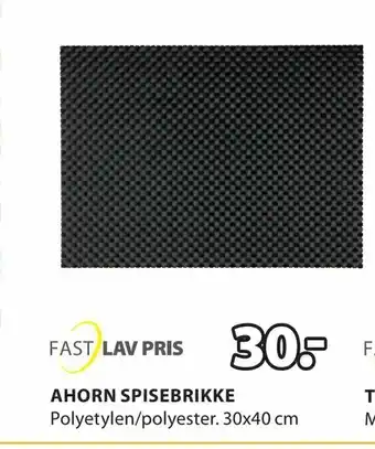 JYSK Ahorn spisebrikke tilbud