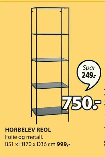 JYSK Horbelev reol tilbud