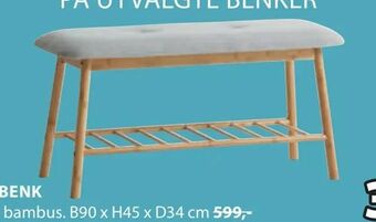 JYSK Vandsted benk tilbud