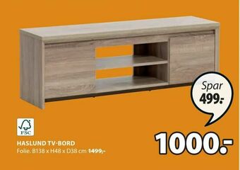 JYSK Haslund tv-bord tilbud