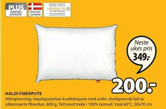 JYSK HALDI FIBERPUTE tilbud