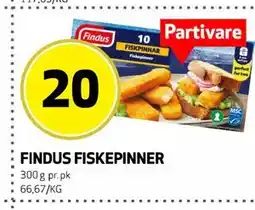 Bunnpris FINDUS FISKEPINNER tilbud