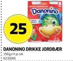 Bunnpris DANONINO DRIKKE JORDBÆR tilbud