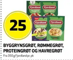Bunnpris BYGGRYNSGRØT, RØMMEGRØT, PROTEINGRØT OG HAVREGRØT tilbud