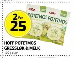 Bunnpris HOFF POTETMOS GRESSLØK & MELK tilbud