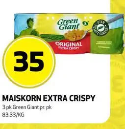 Bunnpris MAISKORN EXTRA CRISPY tilbud