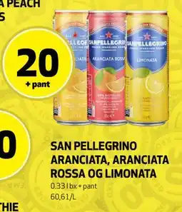 Bunnpris SAN PELLEGRINO ARANCIATA, ARANCIATA ROSSA OG LIMONATA tilbud