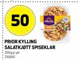 Bunnpris PRIOR KYLLING SALATKJØTT SPISEKLAR tilbud