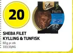 Bunnpris SHEBA FILET KYLLING & TUNFISK tilbud