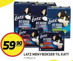 Bunnpris LATZ MENYBOKSER TIL KATT tilbud