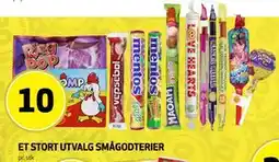 Bunnpris ET STORT UTVALG SMÅGODTERIER tilbud